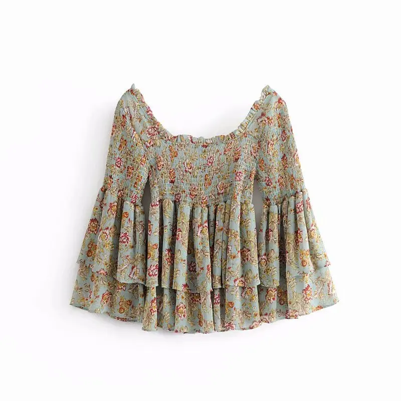 Heydress Blusas 2019 Slash шеи с открытыми плечами рукавами-бабочками из шифона блузка