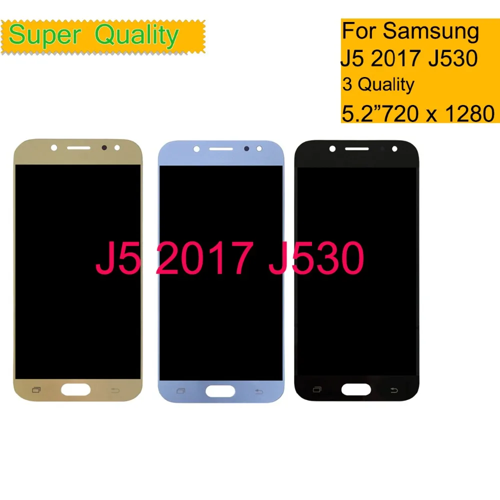 ЖК дисплей SUPER AMOLED для SAMSUNG GALAXY j5 Pro 2017 J530 J530F сенсорный экран дигитайзер панель