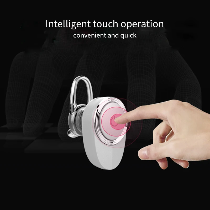 HOTR E6 Mini Bluetooth Earphone Stereo Sound In-ear Earbuds Wireless with MIC Voice Prompt Ear Book Free Answer Control | Электроника