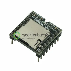 Плата декодирования голоса DFPlayer для Arduino, мини модуль MP3-плеера, порт для Sup, TF-карта, U-диск, вход-выходпоследовательный портAD