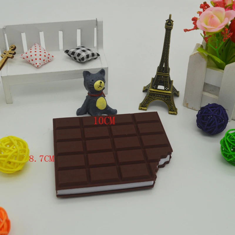 

NEW Diy Chocolate Shape Convenient Stationery Notebook Individualized Memo Pad Cover Notepad Student Stationery School Supplies