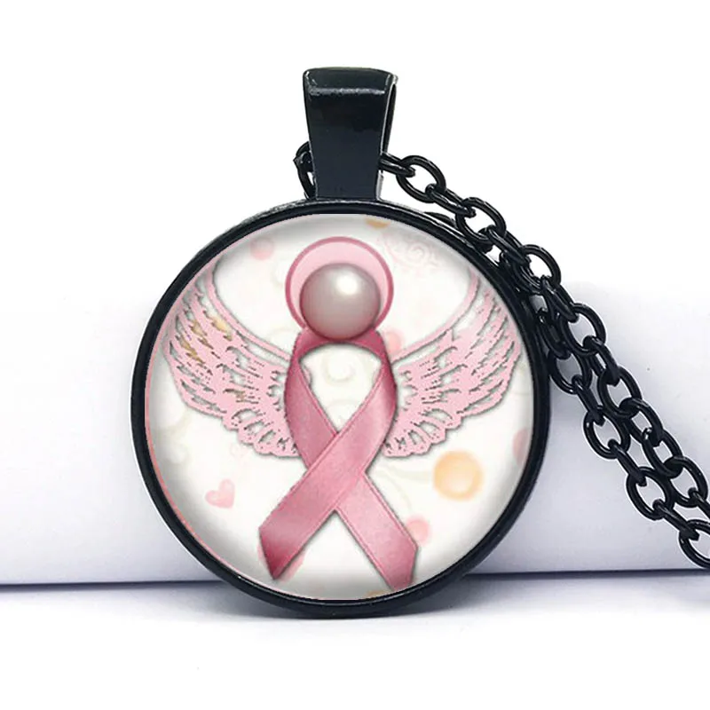 Ожерелье с подвеской в виде сердца изображением рака груди|gifts for girls|heart pendant