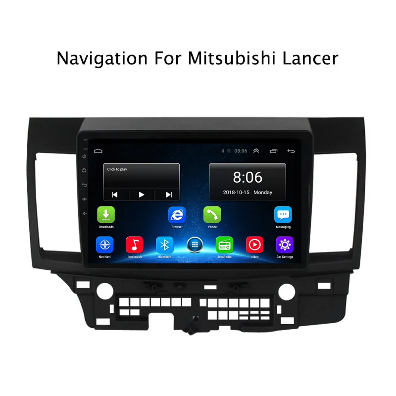 NAVITOPIA 10 1 дюймов 4G LTE wifi головное устройство для Mitsubishi Lancer 2007 2015 Android 6 0 2G + 32G