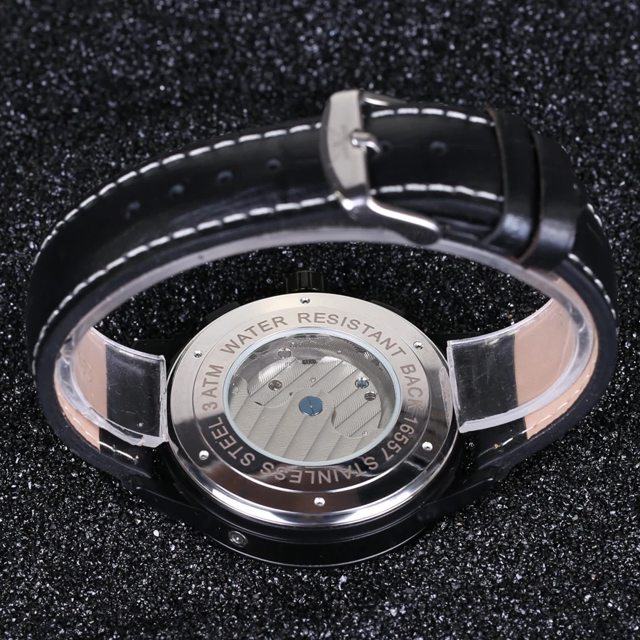 

Top Luxry Brand JARAGAR Men Automatic Mechanical Wrist Watches Stainless Steel Large Dial Tourbillon Watch Male Atmos Clock