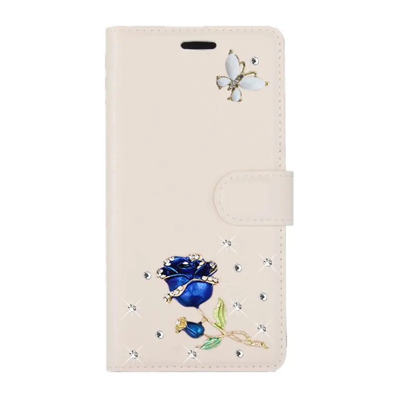 White Mi 6 Стразы кожаный чехол для телефона для xiaomi mi 5x 6x a1 a2 lite 8 se pocophone F1 Red mi Примечание 6 5 5a pro 4x 4a s2 6a крышка - Цвет: White