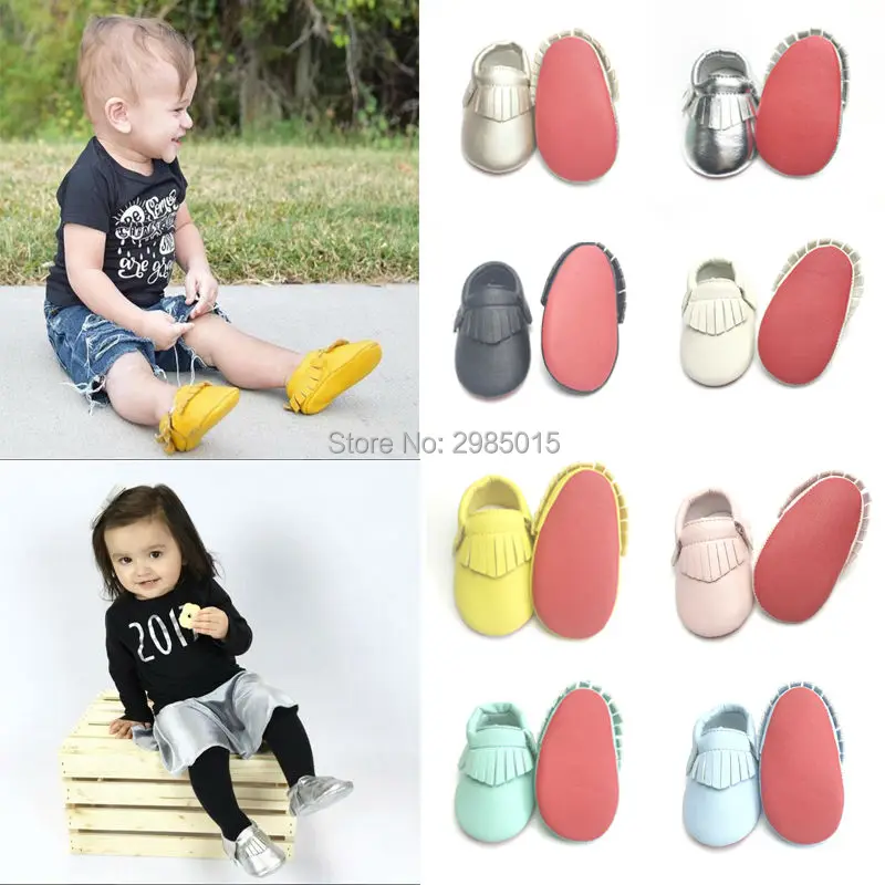 Детская обувь для девочек модные мокасины с красной подошвой и бантом