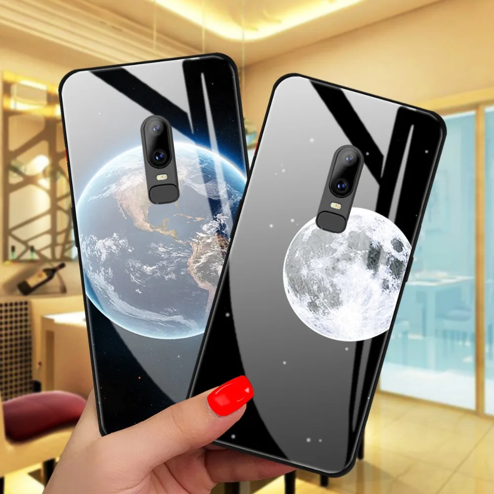 Чехлы из закаленного стекла для Oneplus 6 Case 28 ''антидетонационный