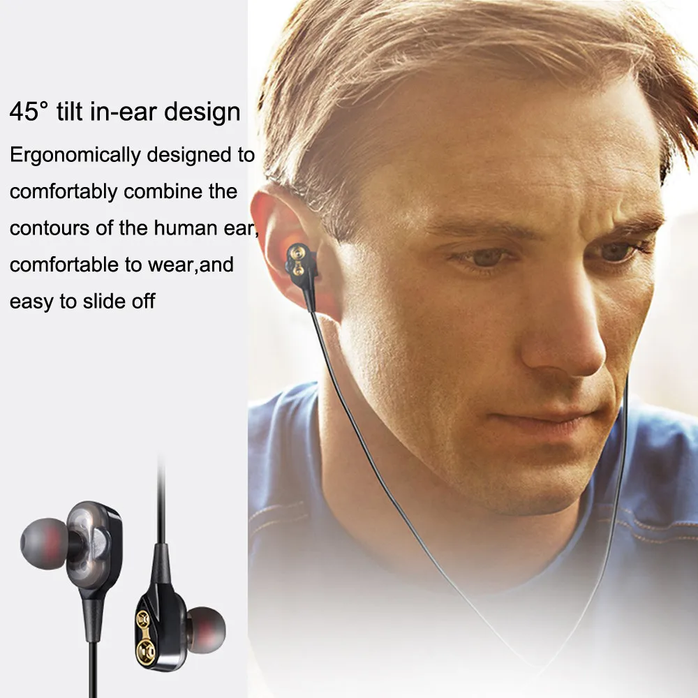 HIFI тяжелый бас беспроводная Bluetooth гарнитура Смарт шумоподавление спортивные двойные динамические наушники для водителей наушники Fone de ouvido#10
