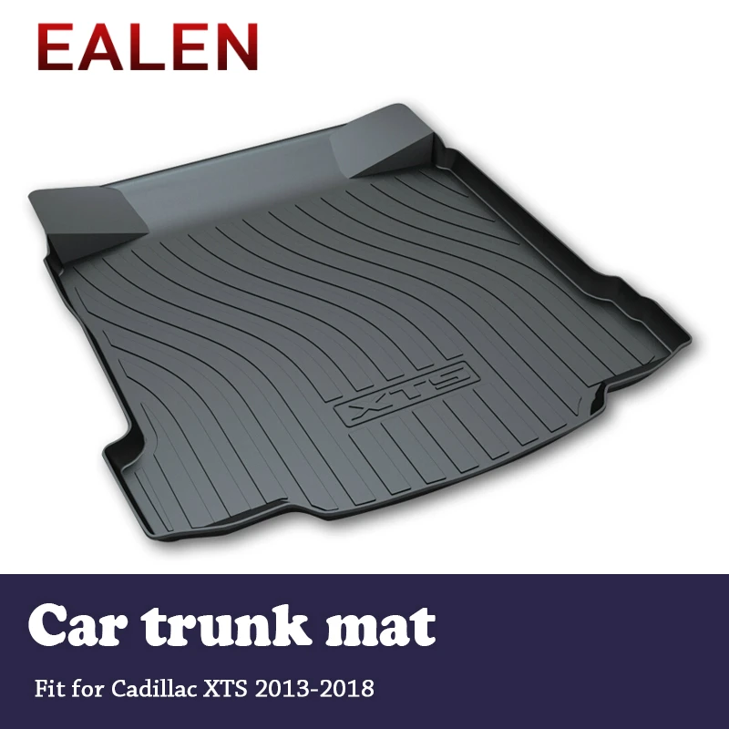 EALEN For Cadillac XTS 2013 2014 2015 2016 2017 2018 Styling Boot Liner Anti-slip mat Accessories 1Set Car Cargo rear trunk mat