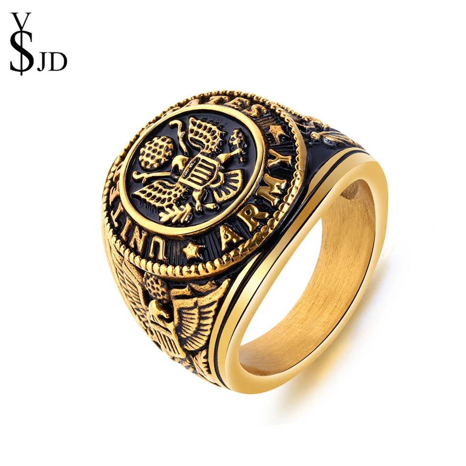 YSJD кольца панк для мужчин Высокое качество нержавеющая сталь ювелирные изделия