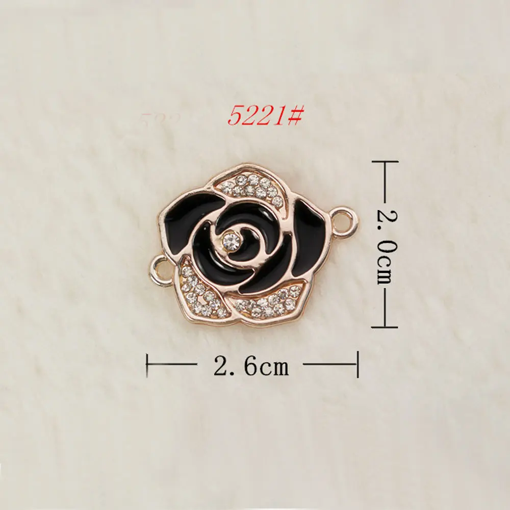 10 шт. модное ювелирное изделие и металлическими декоративными элементами роза с