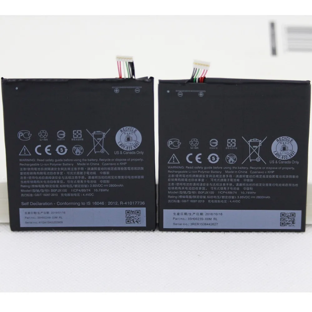 10 шт./лот Мобильная батарея B0PJX100 для HTC DESIRE D828 828U 828W One E9 + Plus BOPJX100 2800mah внутренняя