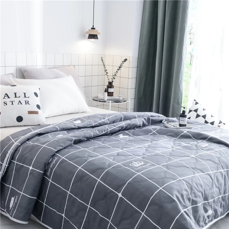 Летнее одеяло с геометрическим принтом и фламинго покрывало для кровати