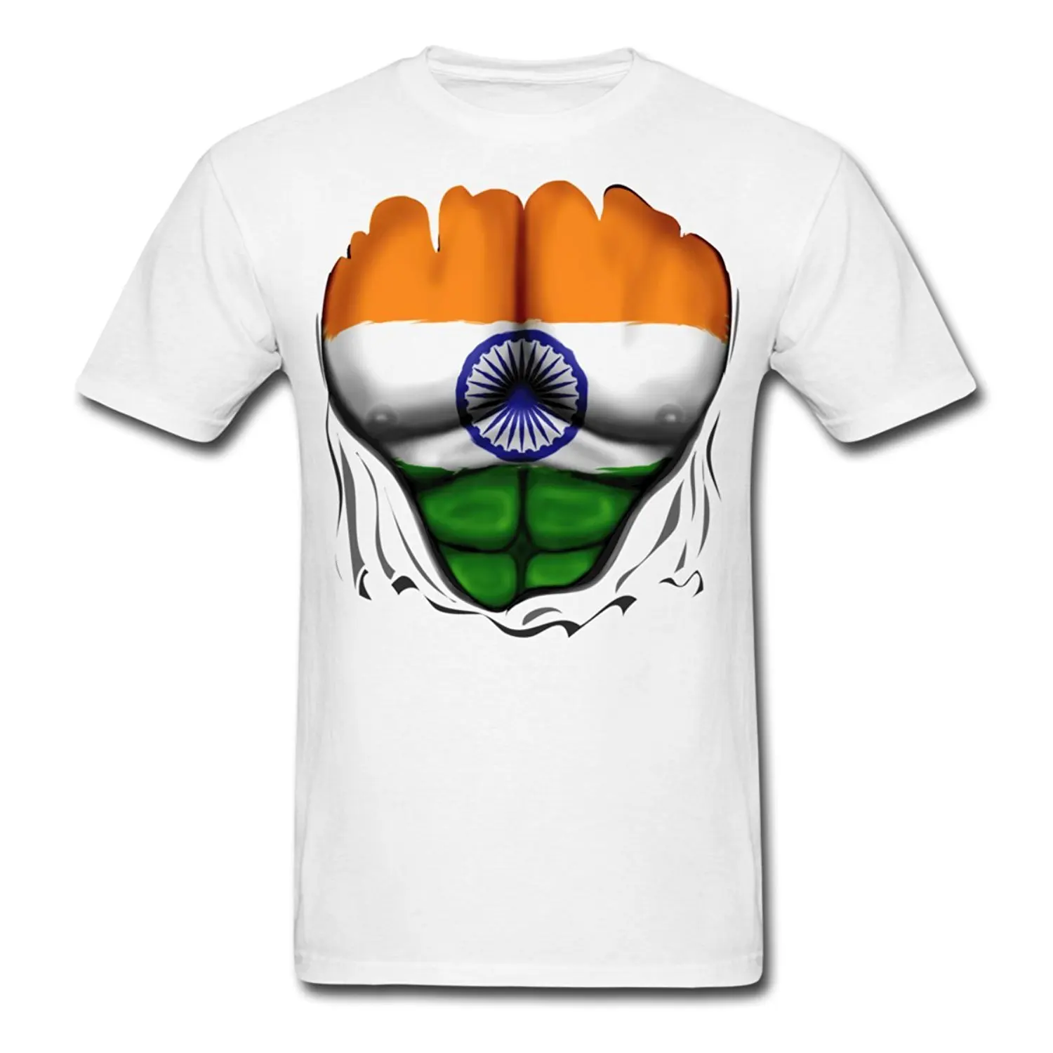 

India Ripped Muscles s T-Shirt Cool T-Shirts Designs Selling Men Mans Unique Cotton Short Sleeves O-Neck T Shirt