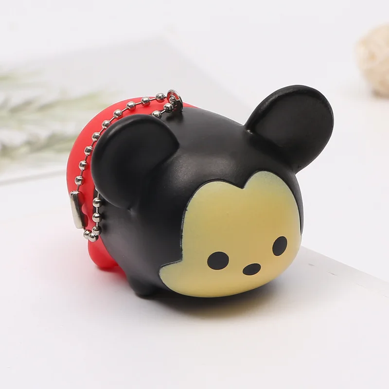 Disney детский манеж Микки Маус мультфильм брелок для ключей Автомобильный ключ сумка с подвесками кукла аксессуары подарок для мальчиков и девочек сувенирная игрушка фигурка - Цвет: 2