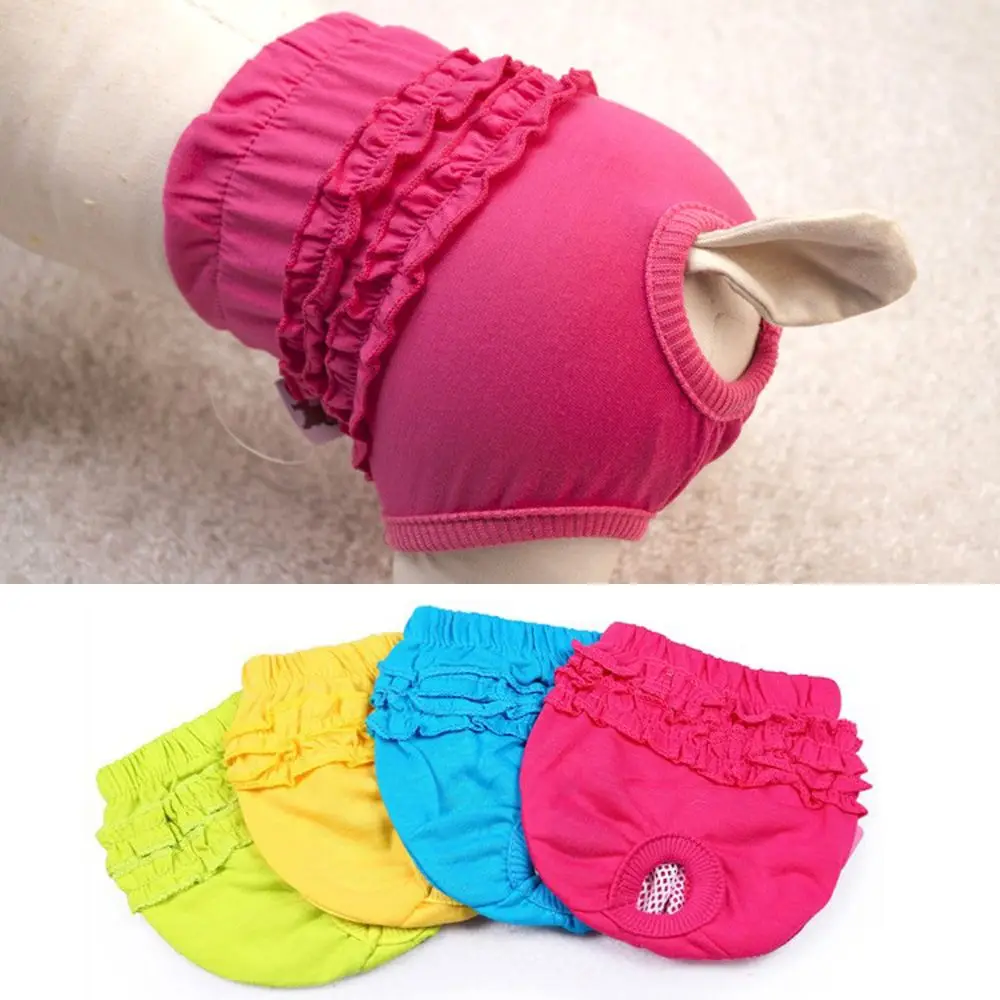 Хлопковые гигиенические трусы для собаки сучки щенков физиологические шорты