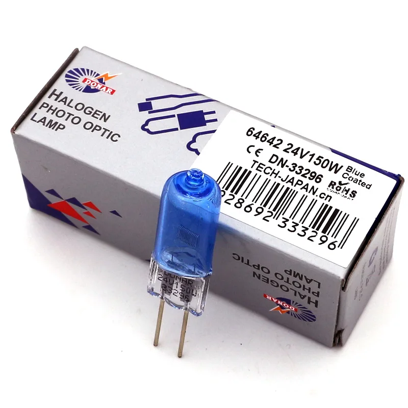 DN-33296 HLX 64642 24 В 150 Вт G6.35 галогенсветильник ПА с голубым покрытием Mediland