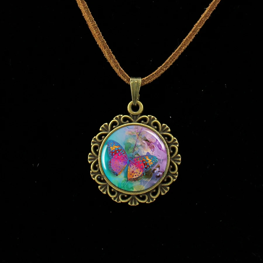 2017 Макси ожерелье Collares Collier красивый цвет Бабочка Арт фото ретро этнический стиль