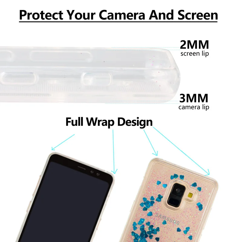 Блестящий Мягкий силиконовый чехол для телефона Samsung Galaxy Xcover 4 J120 J5 J7 2017 US J2Pro A8 Plus