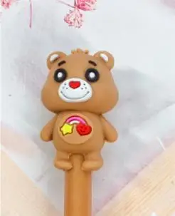 Gel Pen 1 шт Ручка гелевая с медведем 0,5 мм Kawaii ручка Новинка Канцелярские милые студенческие ручки черные гелевые ручки канцелярские принадлежности Kawaii школьные принадлежности - Цвет: Gel Pen