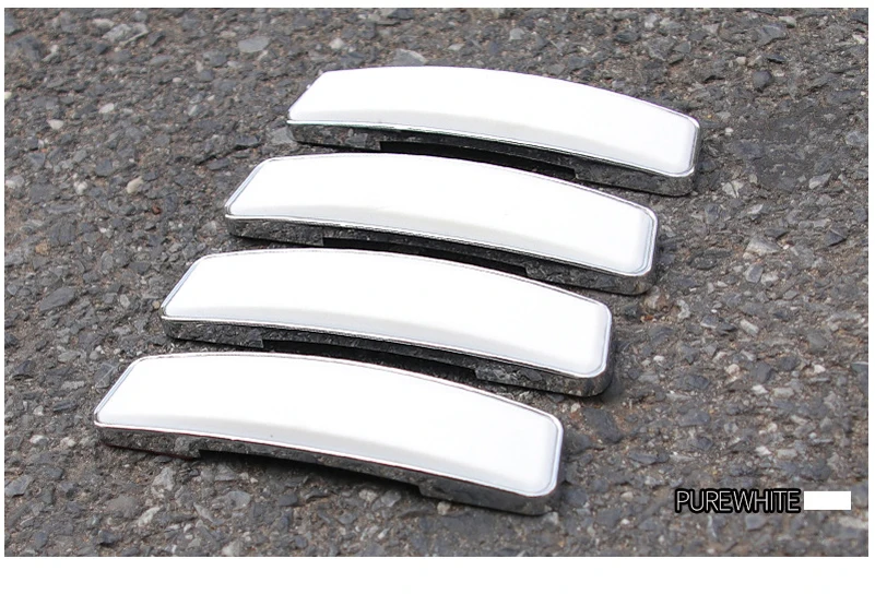 

4 PCS Car Stickers Anti-collision Car Door Protector Scratching- proof Car Styling Exterior Accessory Refitting Black White