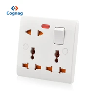 universal standard wall ssocket multi eu uk usa switched electric outlet 8 hole pin bakelite white 13a high quality socket