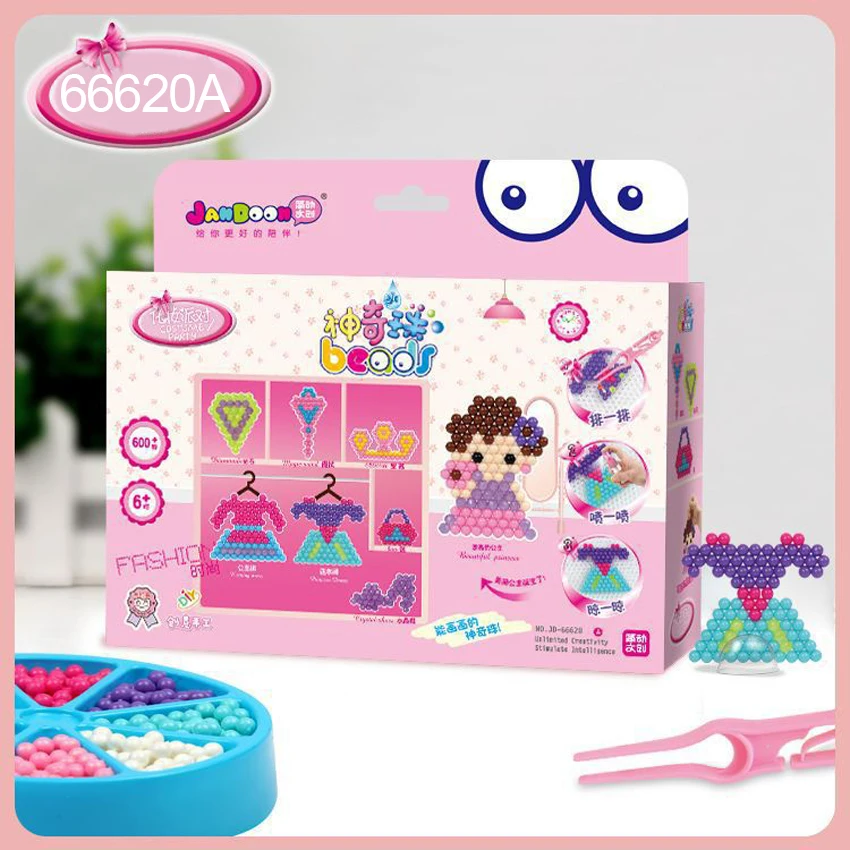 DOLLRYGA 66620 We are Girl подарочный набор 5 мм водный спрей Аква Перлен волшебные шарики развивающие 3D Пазлы аксессуары комплект для детей