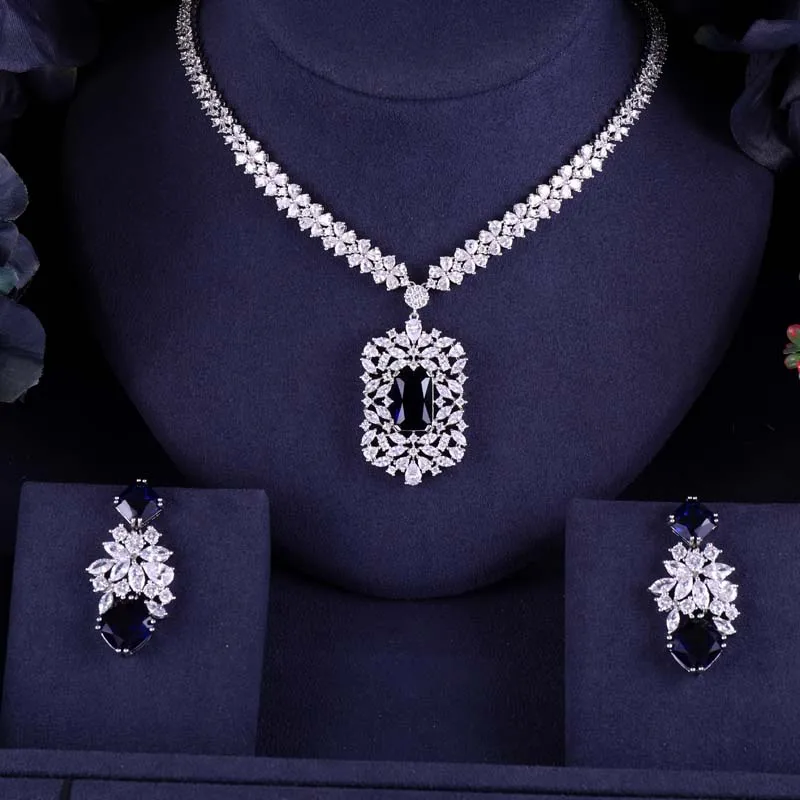 Janeklly модное свадебное ожерелье серьги для женщин аксессуары прозрачный