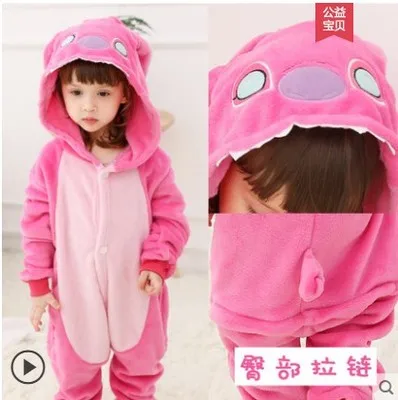 Cartoon dinosaur clothes children animal pajamas lovely coral flannel cartoon boys and girls thickened autumn and winter style i - Цвет: color10