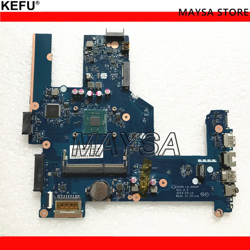 

764104-501 764104-001 подходит для hp 15 15-R 15T-R 15-s материнская плата ноутбука ZS050 LA-A994P SR1W4 N2830 CPU 100% полностью протестировано