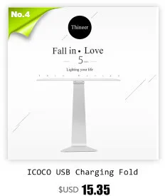 ICOCO 6 Вт светодиодный USB Диммируемый зажим для чтения свет для ноутбука ноутбук пианино кровать изголовье стол портативный ночник