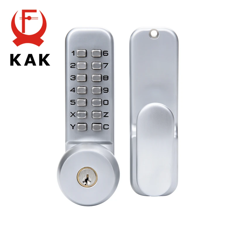 

KAK Zinc Alloy Combination Mechanical Digital Door Lock No Power Push Button Code Locks For Home Security Furniture Hardware
