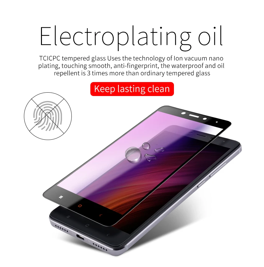 TCICPC стекло для Xiaomi Redmi Note 4 4X закаленное стекло полное покрытие 9H Защитное стекло для Redmi Note 4 4X Защитная пленка для экрана