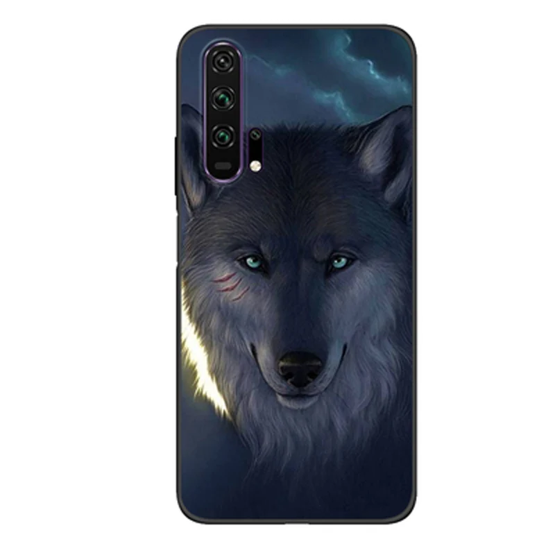 Чехол для Huawei Honor 20 Pro Мультяшные силиконовые чехлы телефонов с принтом животных
