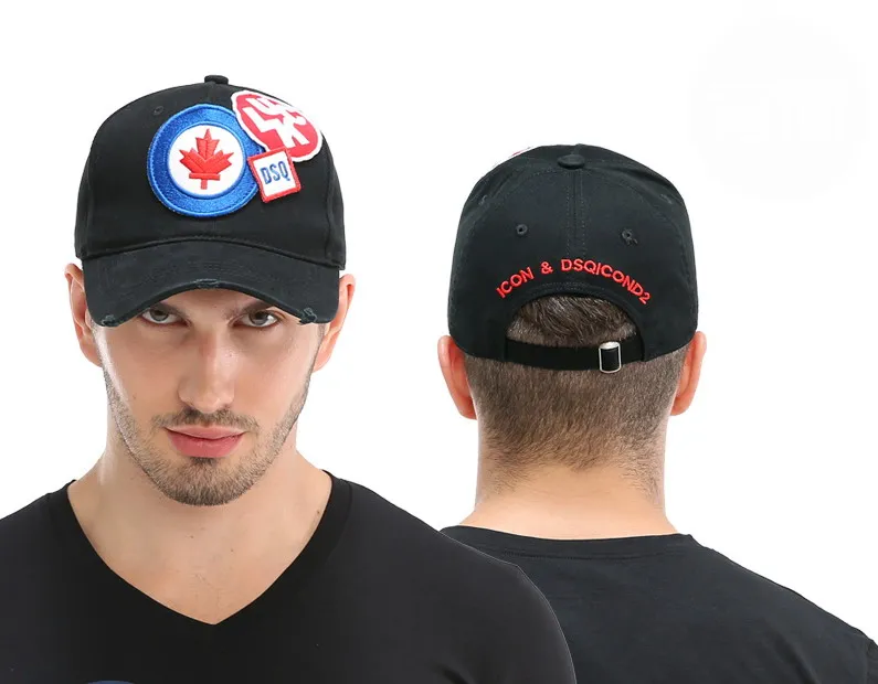 DSQICOND2 хлопковые брендовые бейсболки кепки шапки Homme Snapback Кепка с буквенным принтом DSQ Dad Шапка для мужчин и женщин Bone Gorras Trucker Кепка