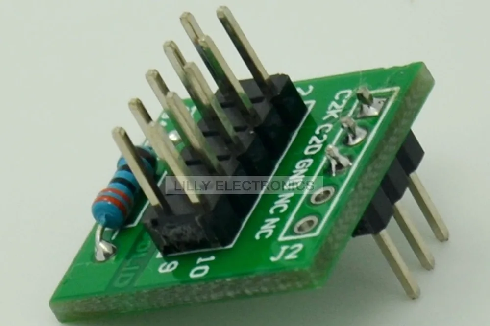10-контактный переходник JTAG на 3-контактный для программатора C2 | Обустройство