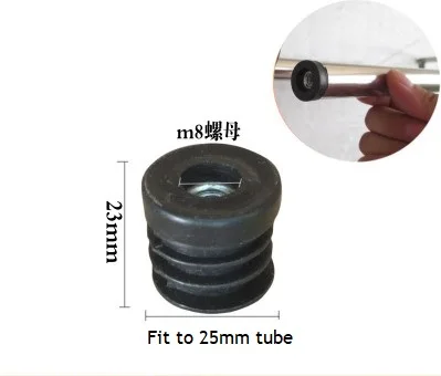 e-nut insert 4 шт./лот, алюминиевые " 25 мм, круглые фитинги для труб, зажим для труб, соединитель, локоть, тройник, вешалка для одежды - Цвет: e-nut insert