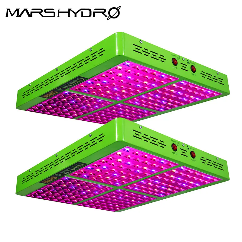 2 шт. Mars Hydro Reflector 1000 Вт Светодиодный светильник для выращивания всего спектра