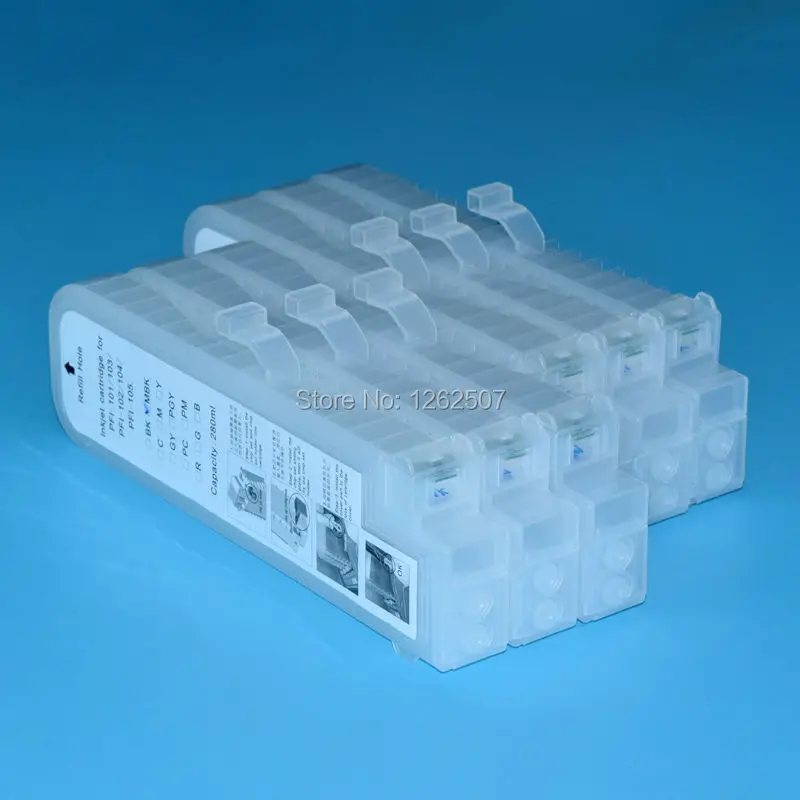 Без чипа! Бесплатная доставка чернильный картридж пустой Заправляемый для canon ipf