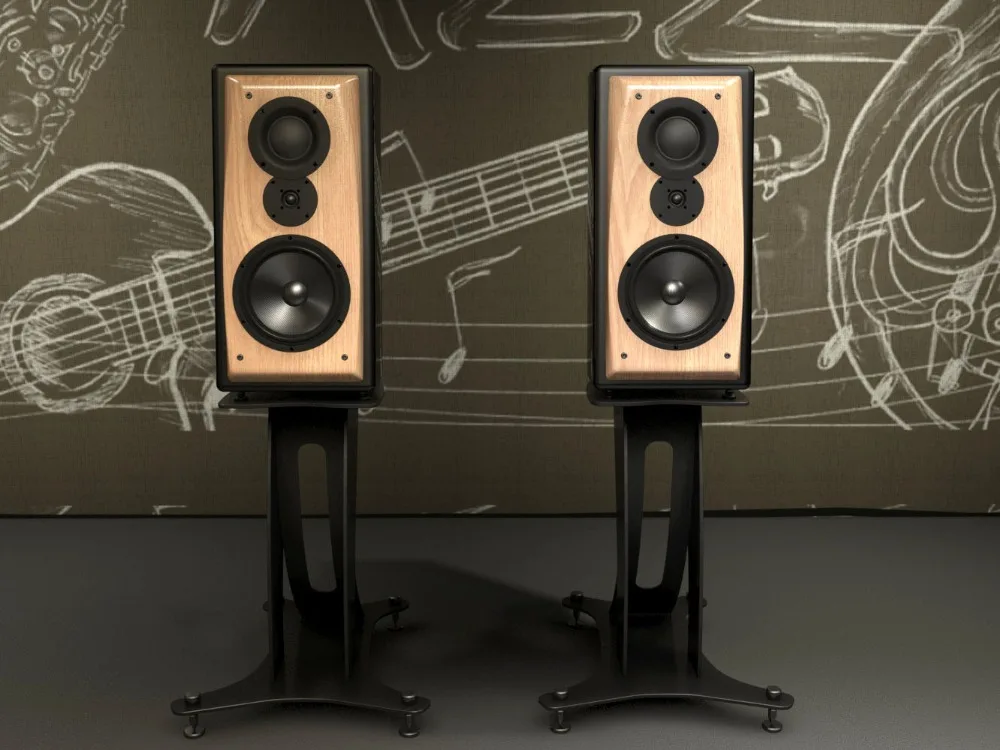B-001 3-Way-3-Driver " Midwoofer книжные Полочные колонки Mundorf/SCAN-SPEAK твитер SCAN-SPEAK НЧ-динамик без подставки