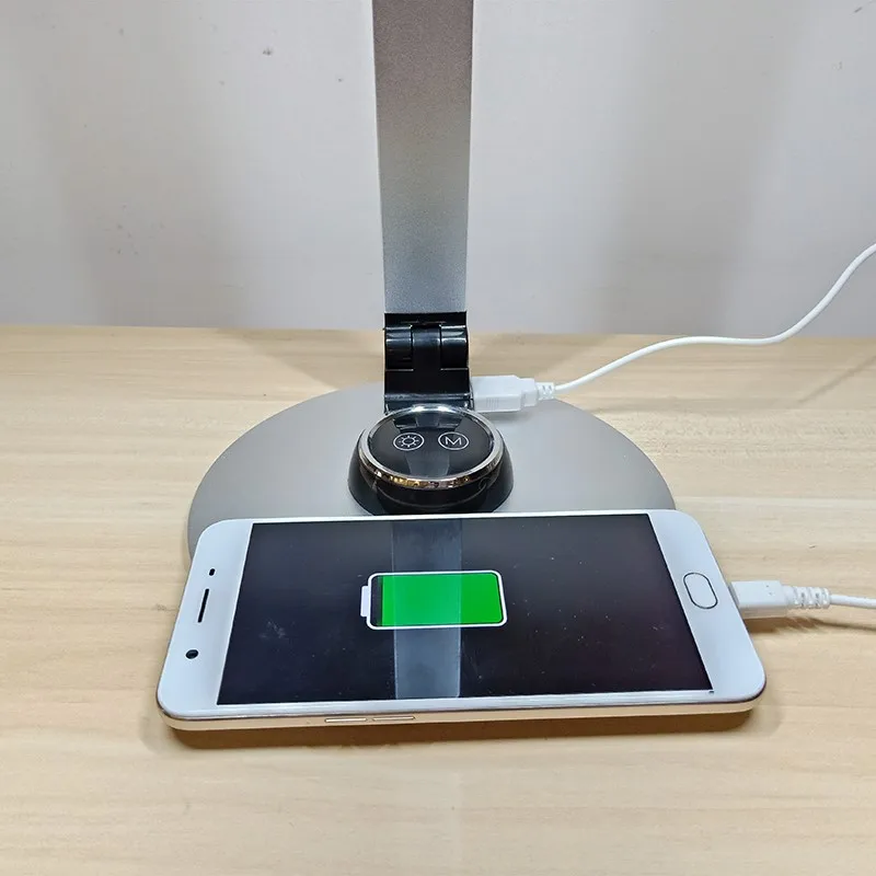 0 100% сенсорная затемняемая Светодиодная настольная лампа USB 3 вида цветов