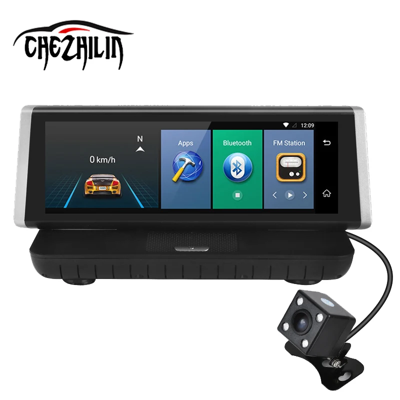 Chezhilin E02 " сенсорный 4G Android wifi gps Full HD 1080P видео рекордер двойной объектив регистратор Dash cam rom 16GB ADAS Автомобильный видеорегистратор Камера
