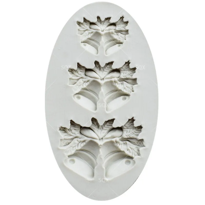 Бесплатная доставка форма для выпечки с тремя рождественскими колокольчиками