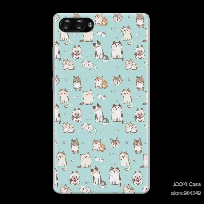 JOOKI чехол Bluboo S1 чехол пластиковый защитный чехол s для Fundas Bluboo S1 Чехлы Прозрачная Тонкая задняя крышка милый розовый узор - Цвет: 1 piece Case