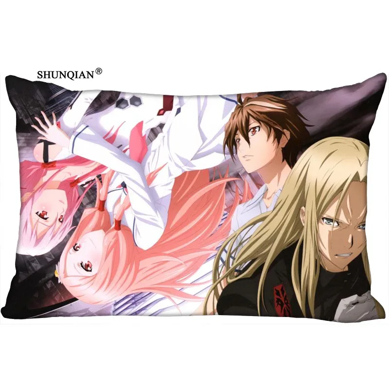 Прямоугольная шелковая наволочка Guilty Crown с принтом двусторонняя модель подарок