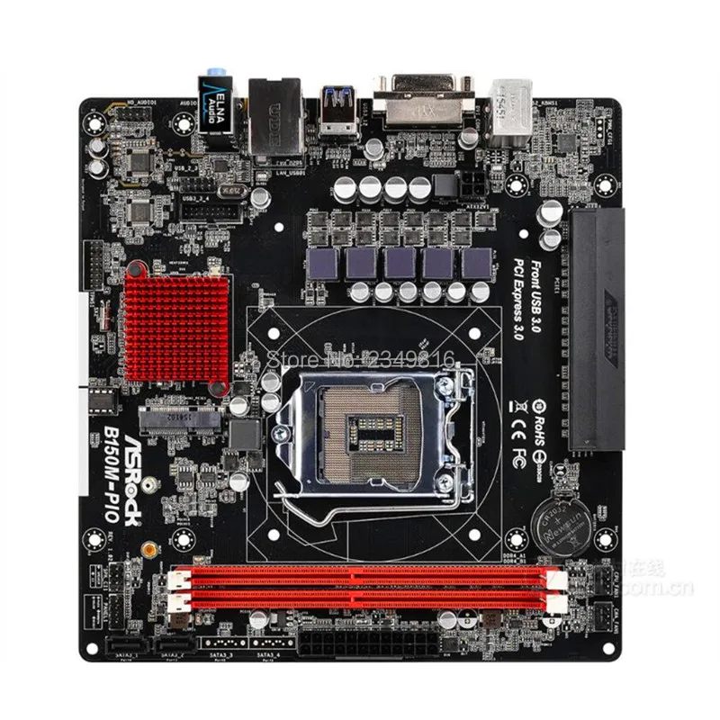 Для ASRock B150M-PIO оригинальная б/у настольная материнская плата B150 LGA1151 DDR4 SATA3 USB3.0