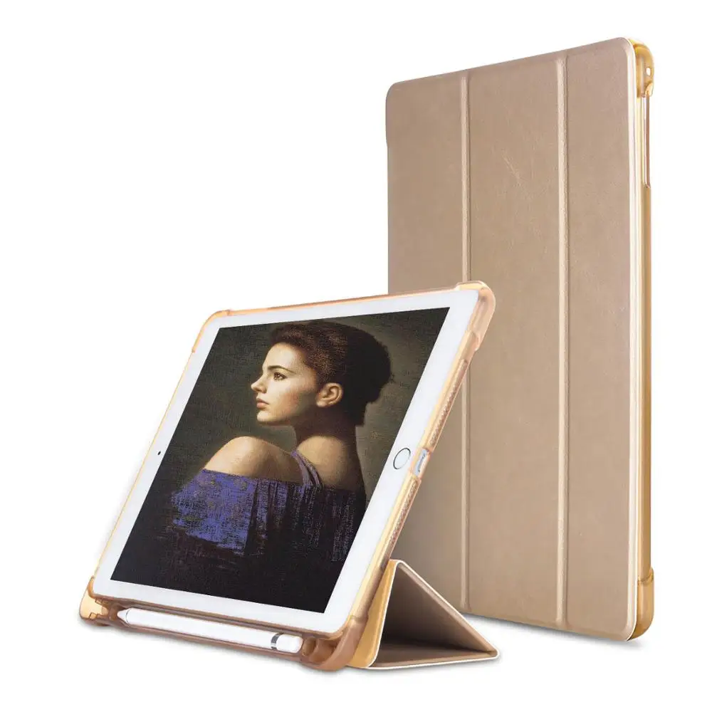 Gold-YHBC-5678 Для нового ipad модель, чехол с карандашом, тонкий полный корпус защитный противоударный чехол для ipad чехол, новинка, для возраста от 9. 7" - Цвет: Gold-YHBC-5678