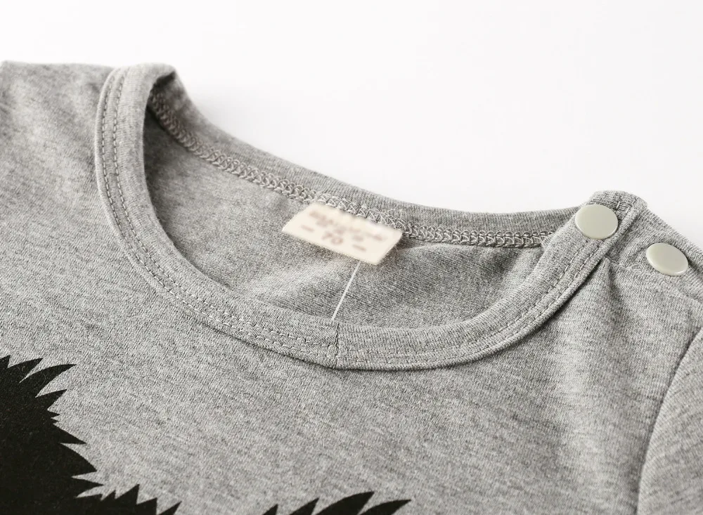 2021 Новый стиль Детские ползунки для мальчиков и девочек осенняя футболка с