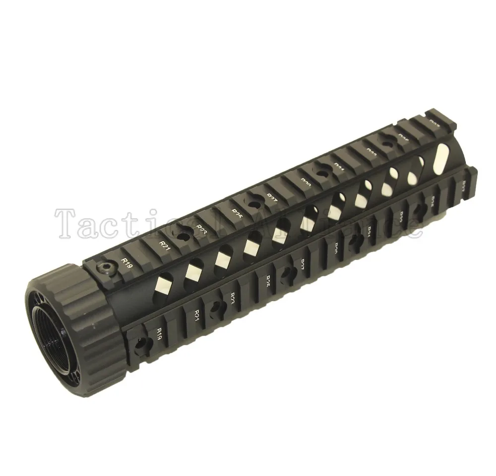 Охота 9 ''дюйма AR .223/5.56 БЕСПЛАТНАЯ Float Quad Handguard RAS рельс 15 M16 M4 страйкбол Пейнтбол