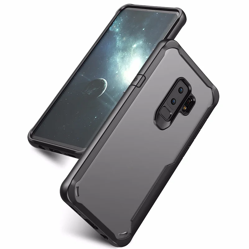 

Чехол-накладка для Samsung S9, прозрачный, противоударный
